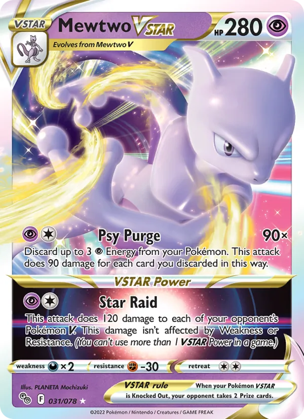 Mewtwo VSTAR, Pokémon GO No. 031