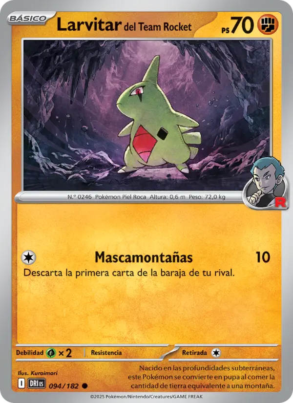 Larvitar del Team Rocket, Rivales Predestinados No. 094