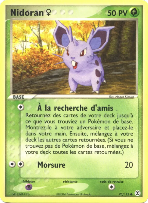 Nidoran ♀, EX Rouge Feu & Vert Feuille No. 70