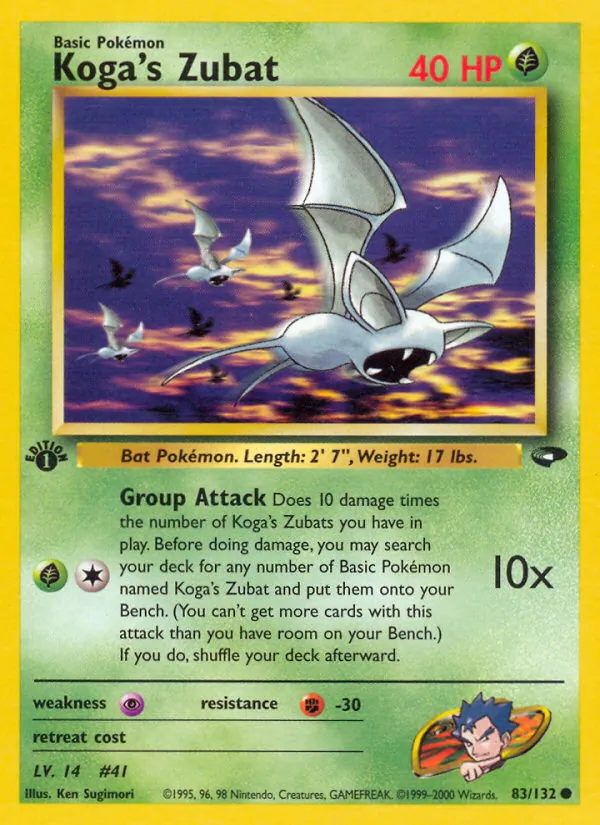 Koga's Zubat, Gym Challenge Nº 83