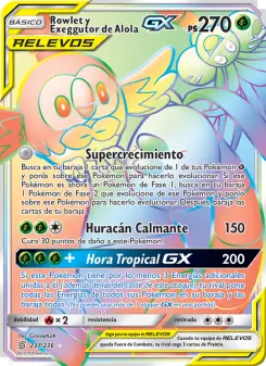 Rowlet y Exeggutor de Alola GX, Mentes Unidas No. 237 Normal