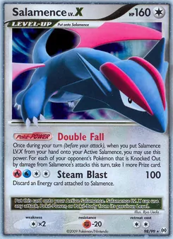 Salamence LV. X, Arceus Nº 98 Holo