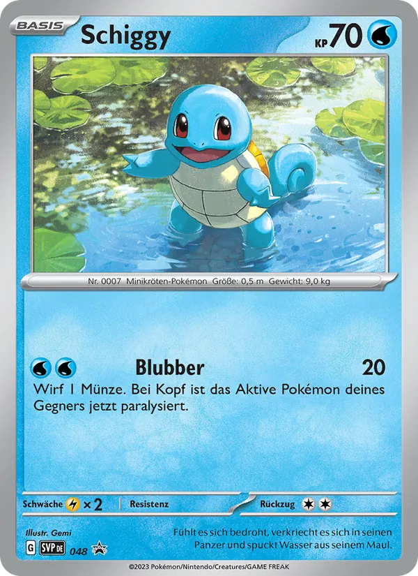 Schiggy, SVP Black Star Promos No. 048