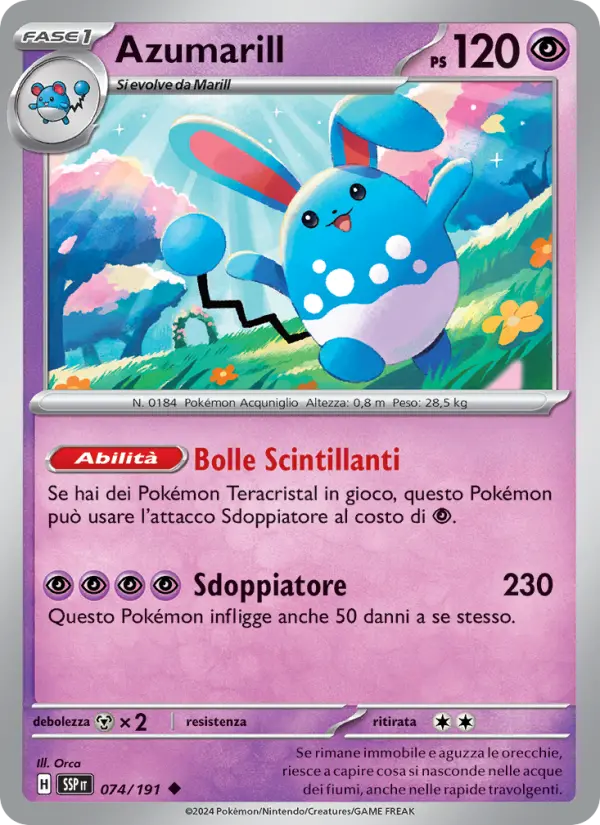Azumarill, Scintille Folgoranti No. 074