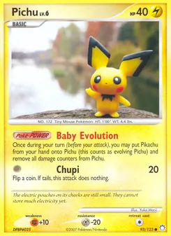Pichu, Mysterious Treasures No. 93 Normal