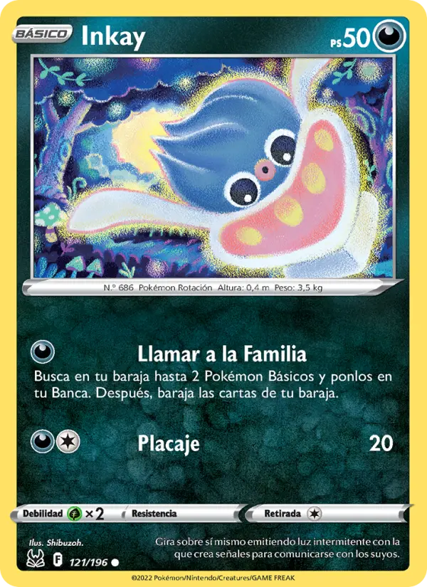 Inkay, Origen Perdido No. 121