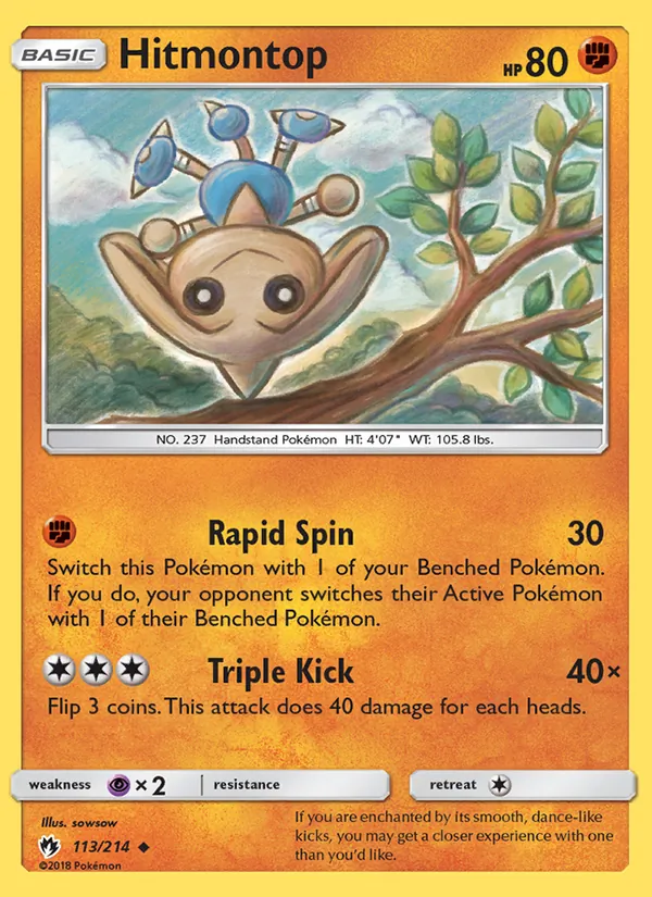 Hitmontop, Lost Thunder No. 113