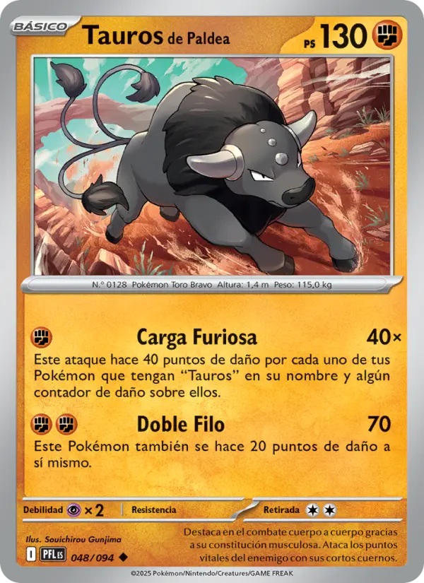 Tauros de Paldea, Fuegos Fantasmales No. 048