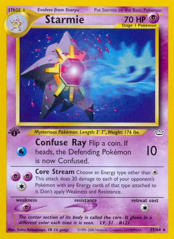 Starmie, Neo Revelation Nº 25