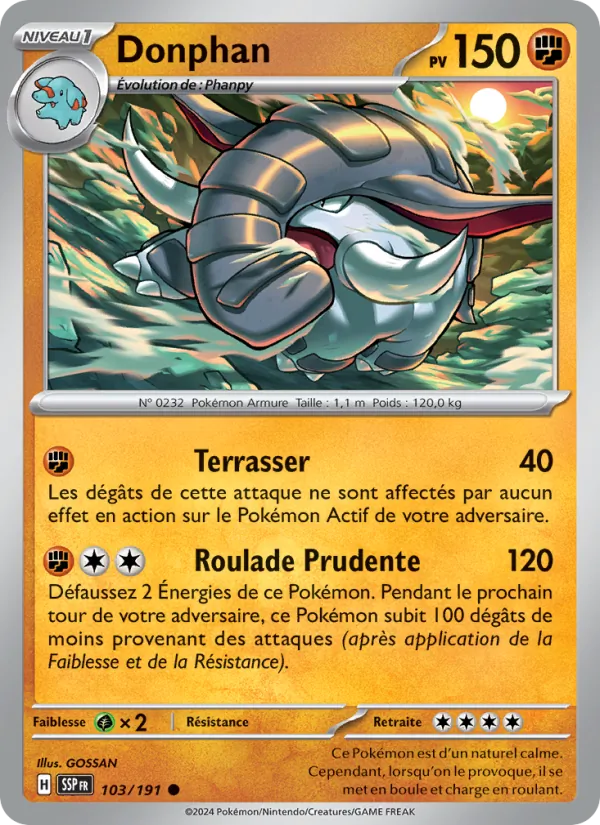 Donphan, Étincelles Déferlantes No. 103