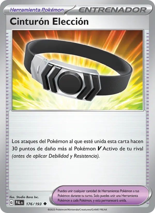 Cinturón Elección, Evoluciones en Paldea No. 176