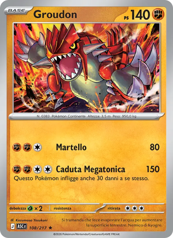 Groudon, Ascesa Eroica No. 108