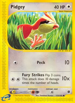 Pidgey, Expedition Base Set No. 123 Normal