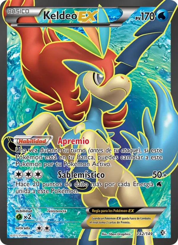Keldeo-EX, Fronteras Cruzadas No. 142