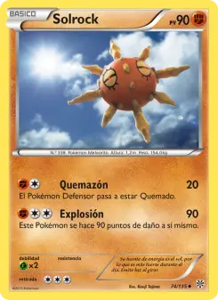 Solrock, Tormenta Plasma No. 74 Normal