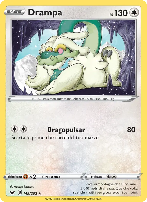 Drampa, Spada e Scudo Nº 149