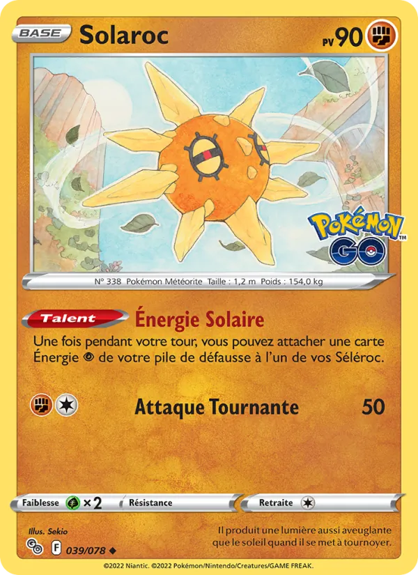 Solaroc, Pokémon GO Nº 039