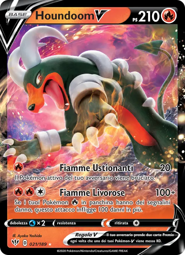 Houndoom V, Fiamme Oscure Nº 21
