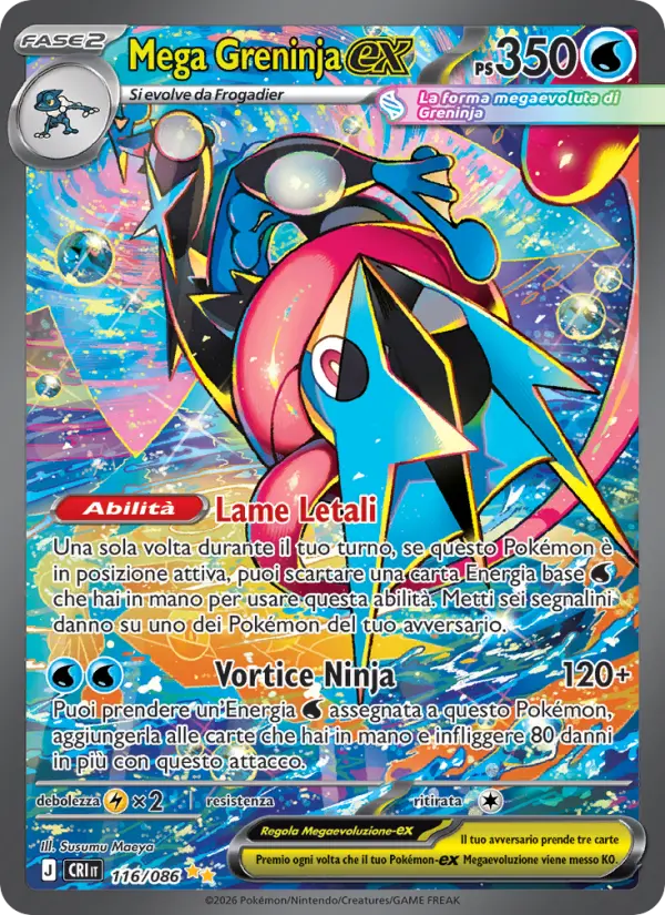 Mega Greninja-ex, Caos Nascente No. 116