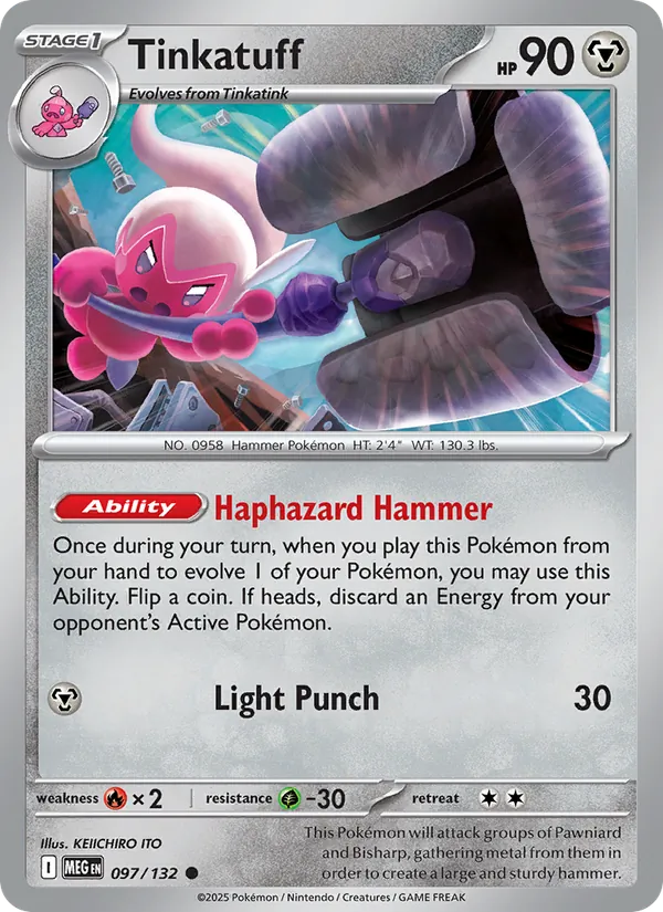 Tinkatuff, Mega Evolution No. 097