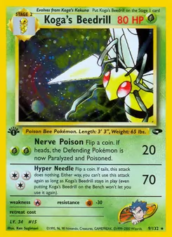 Koga's Beedrill, Gym Challenge No. 9