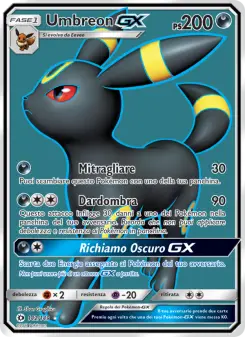 Umbreon GX, Sole e Luna No. 142 Normal