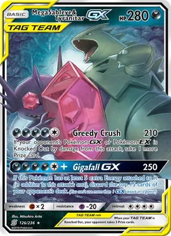 Mega Sableye & Tyranitar GX, Unified Minds Nº 126 Normal