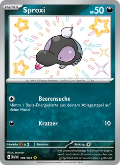 Sproxi, Paldeas Schicksale Nº 189 Holo