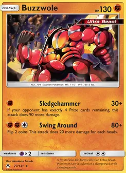 Buzzwole, Forbidden Light Nº 77 Normal