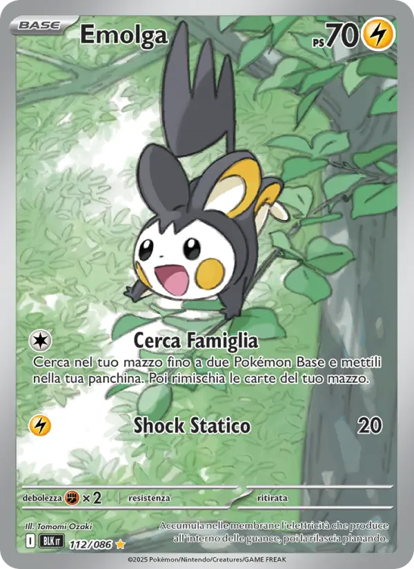 Emolga, Luce Nera Nº 112
