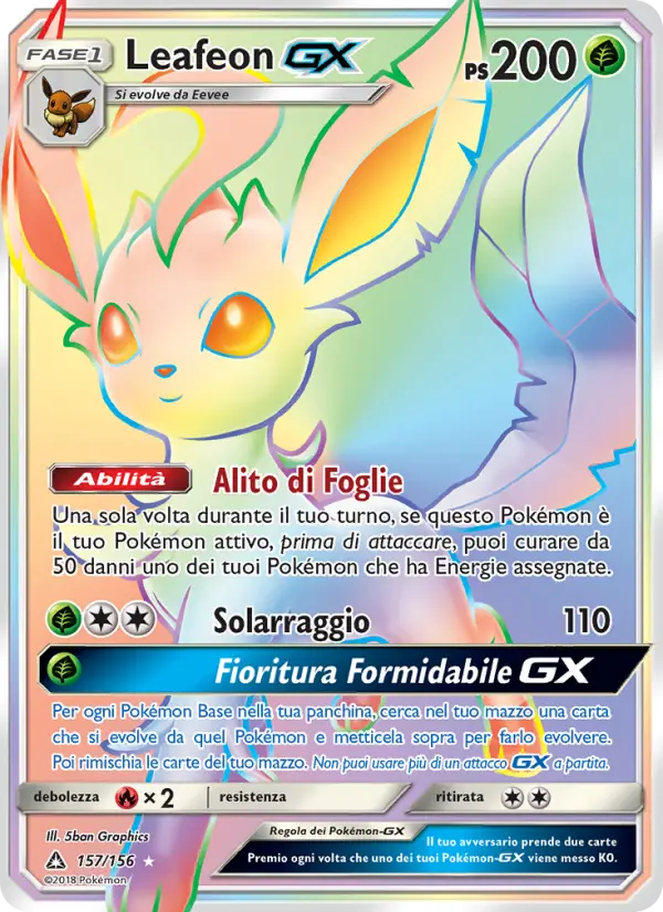 Leafeon GX, Ultraprisma No. 157