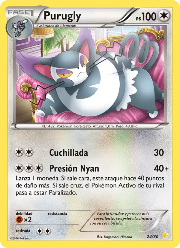 Purugly, Kit de Entrenador XY (Pikachu Enmascarada) No. 24