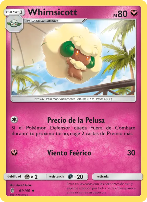 Whimsicott, Albor de Guadianes No. 91