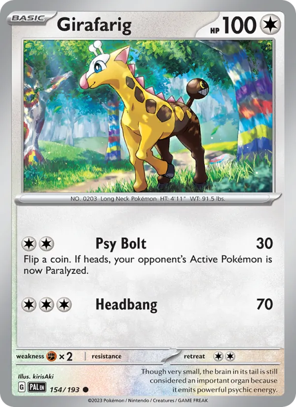 Girafarig, Paldea Evolved No. 154