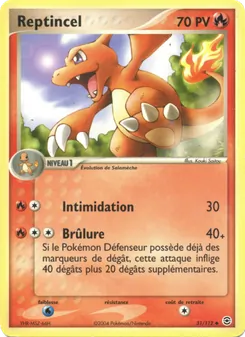 Reptincel, EX Rouge Feu & Vert Feuille Nº 31 Normal