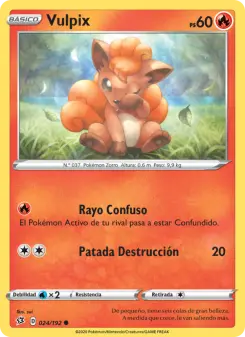 Vulpix, Choque Rebelde No. 24 Normal