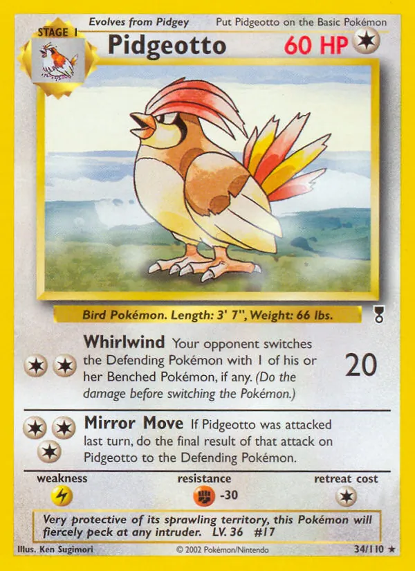 Pidgeotto, Legendary Collection No. 34