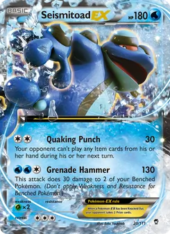 Seismitoad EX, Furious Fists No. 20 Normal