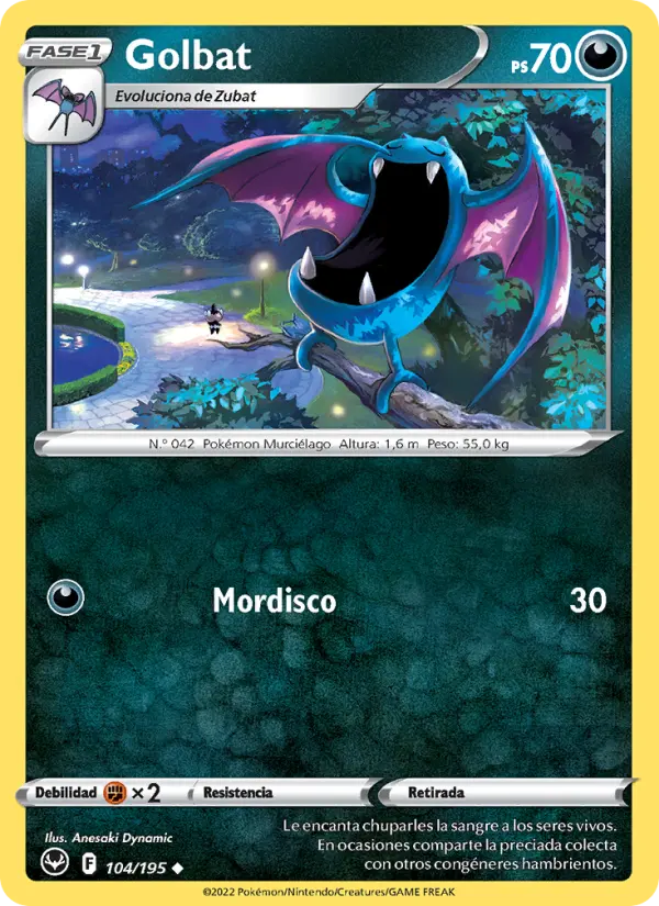 Golbat, Tempestad Plateada No. 104