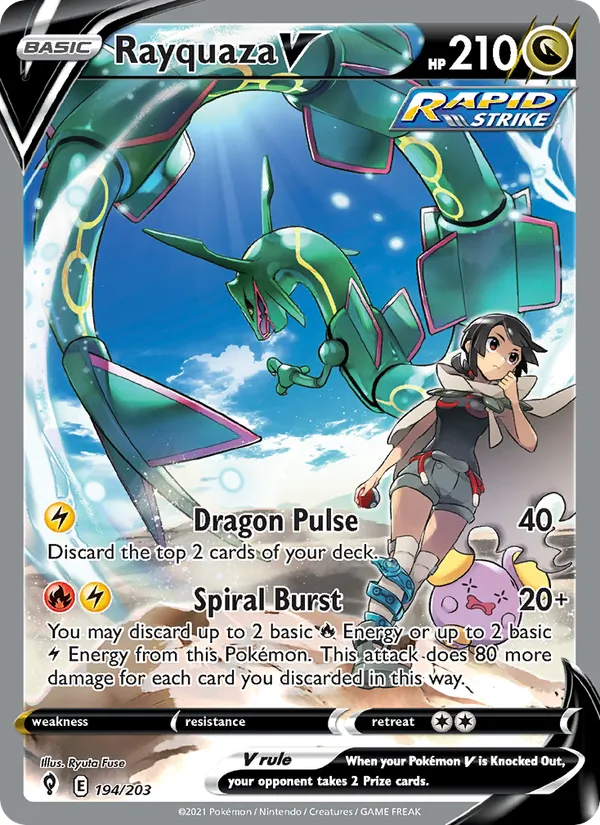 Rayquaza V, Evolving Skies Nº 194