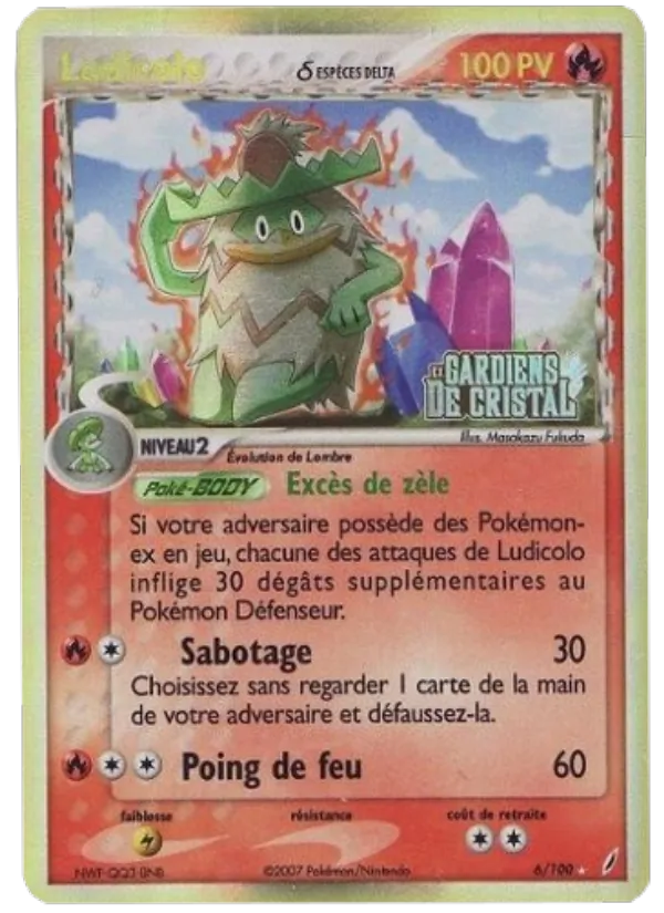 Ludicolo δ, EX Gardiens de Cristal Nº 6