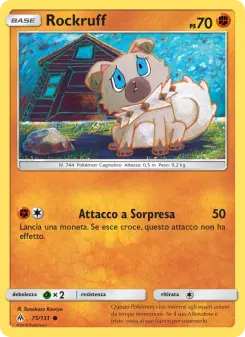 Rockruff, Apocalisse Di Luce No. 75 Normal
