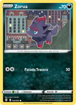 Zorua, Cielos Evolutivos Nº 102 Normal