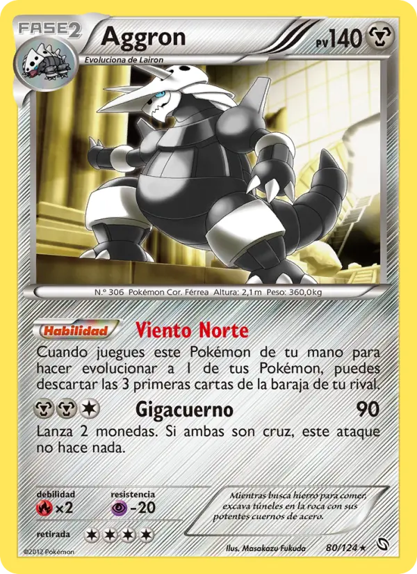 Aggron, Dragones Majestuosos Nº 80