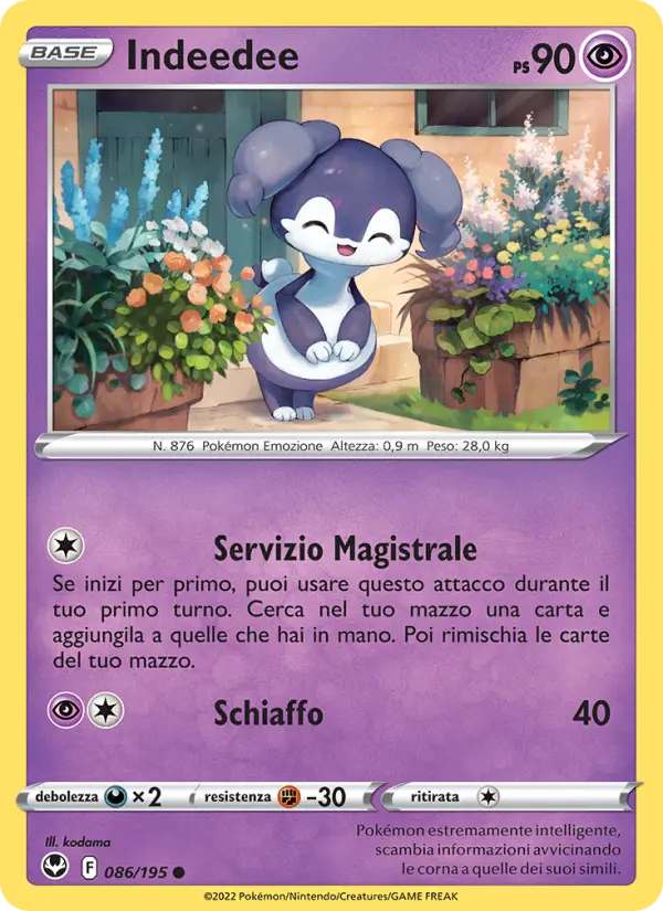Indeedee, Tempesta Argentata No. 086