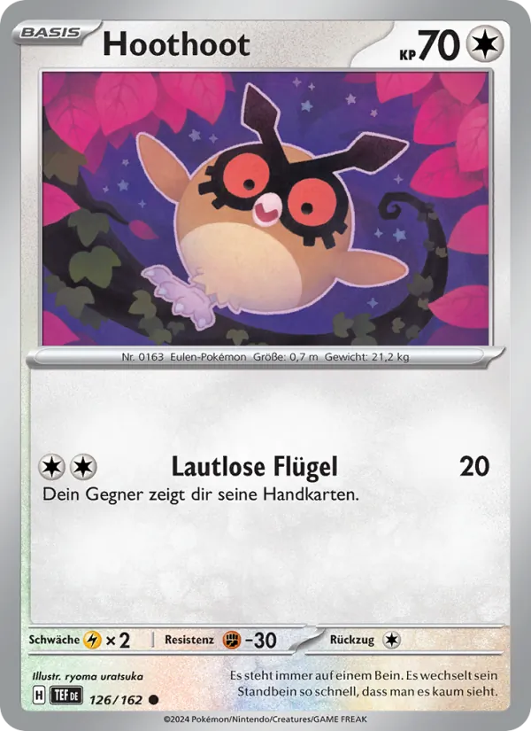 Hoothoot, Gewalten der Zeit No. 126