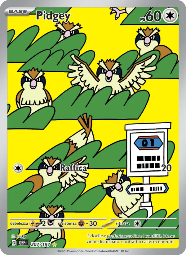 Pidgey, Ossidiana Infuocata No. 207