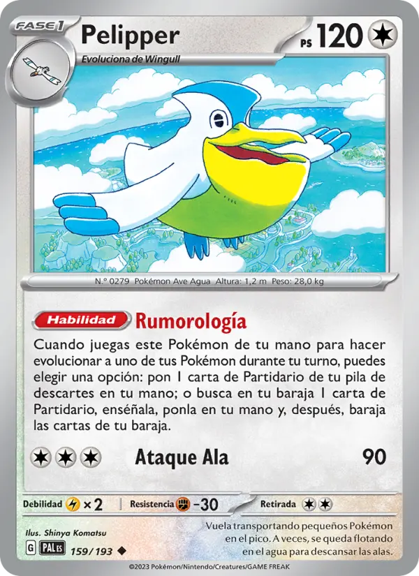 Pelipper, Evoluciones en Paldea No. 159