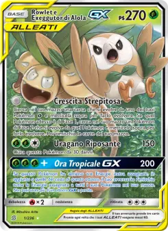 Rowlet e Exeggutor di Alola GX, Sintonia Mentale No. 1 Normal