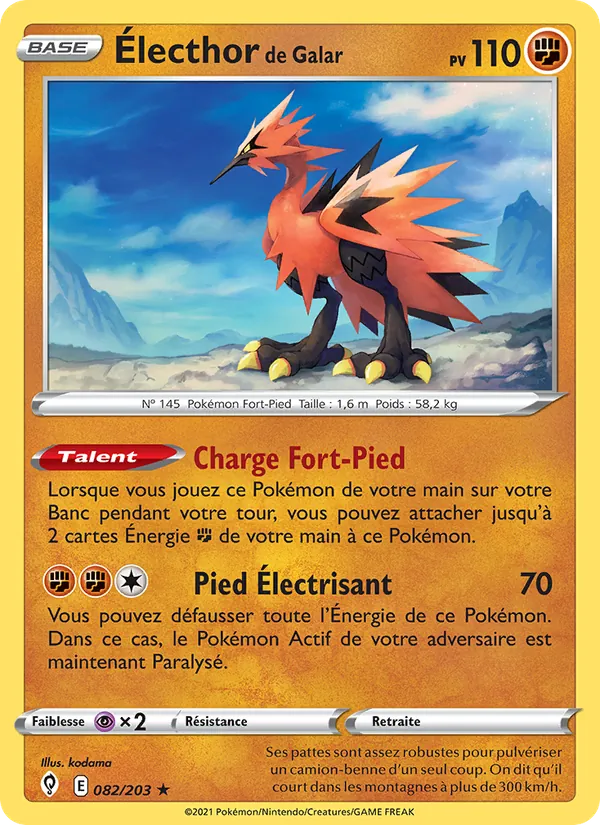 Électhor de Galar, Évolution Céleste No. 82